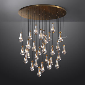 Raindrop Round Chandelier 60" - Zonesus
