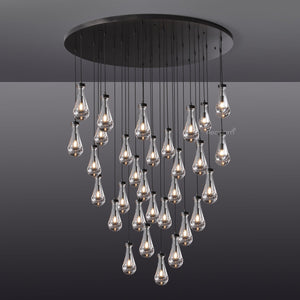 Raindrop Round Chandelier 60" - Zonesus