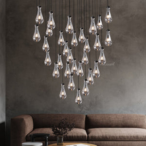 Raindrop Round Chandelier 60" - Zonesus