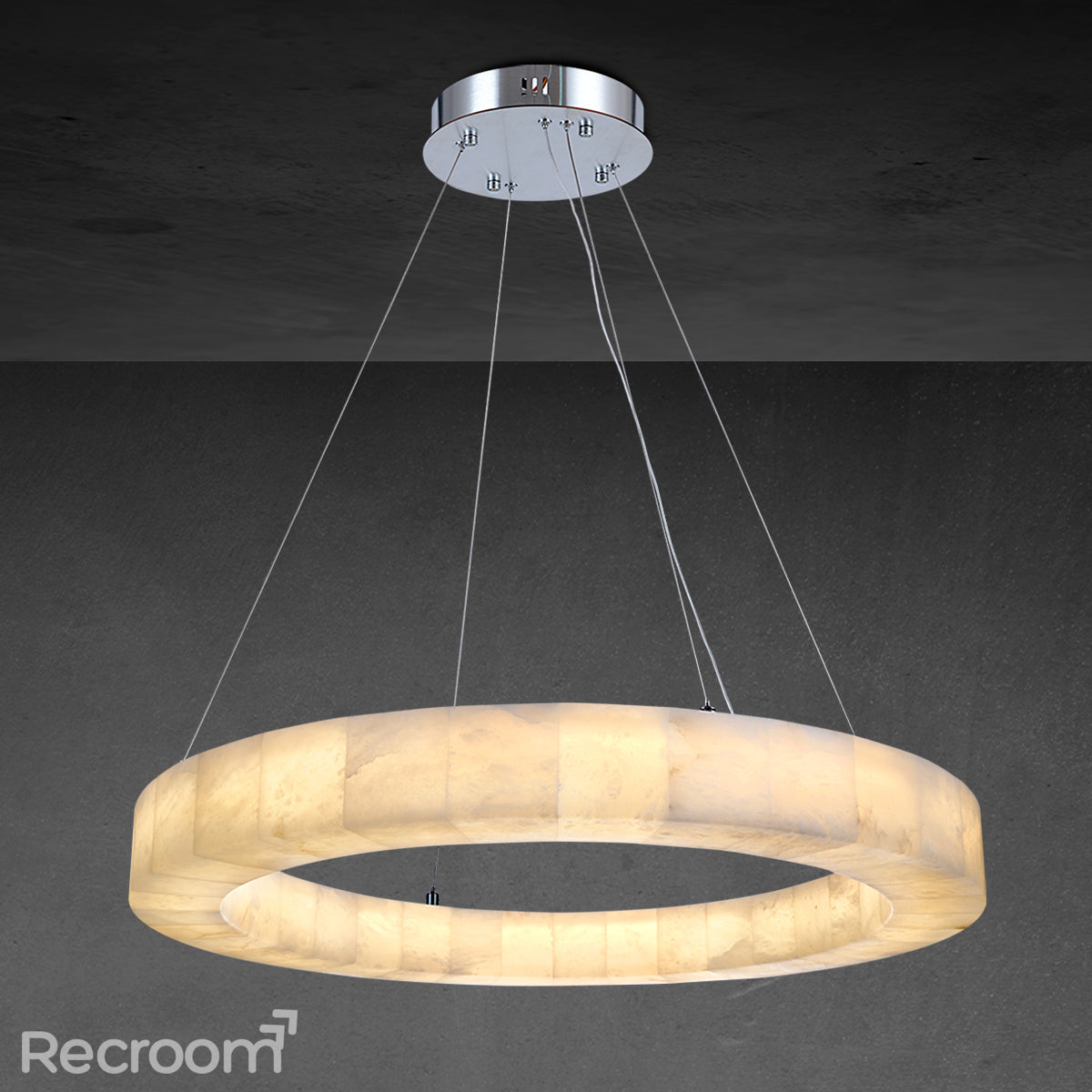 Rivager Lueur Round Chandelier 31" - Zonesus