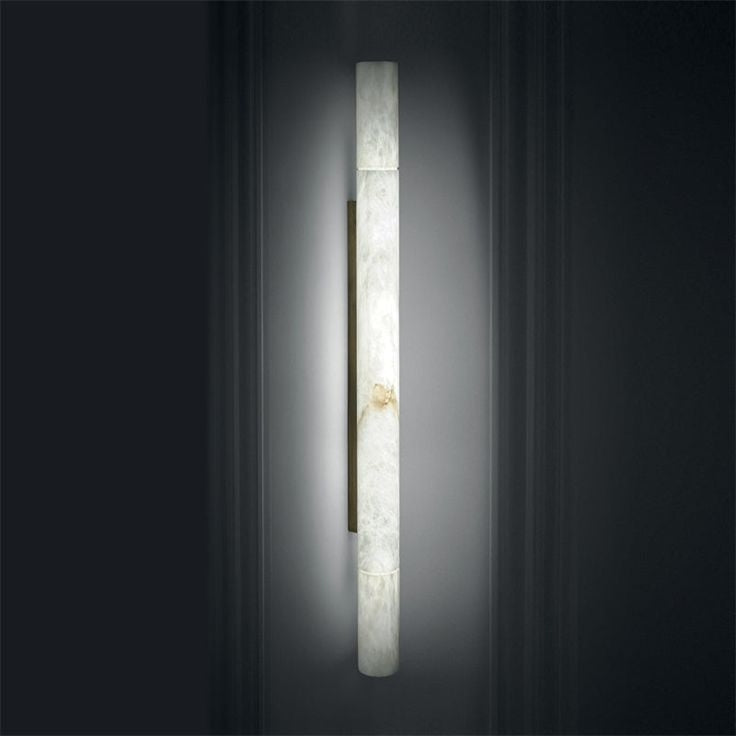 Charlene Marble Long wall sconce 46"H - Zonesus