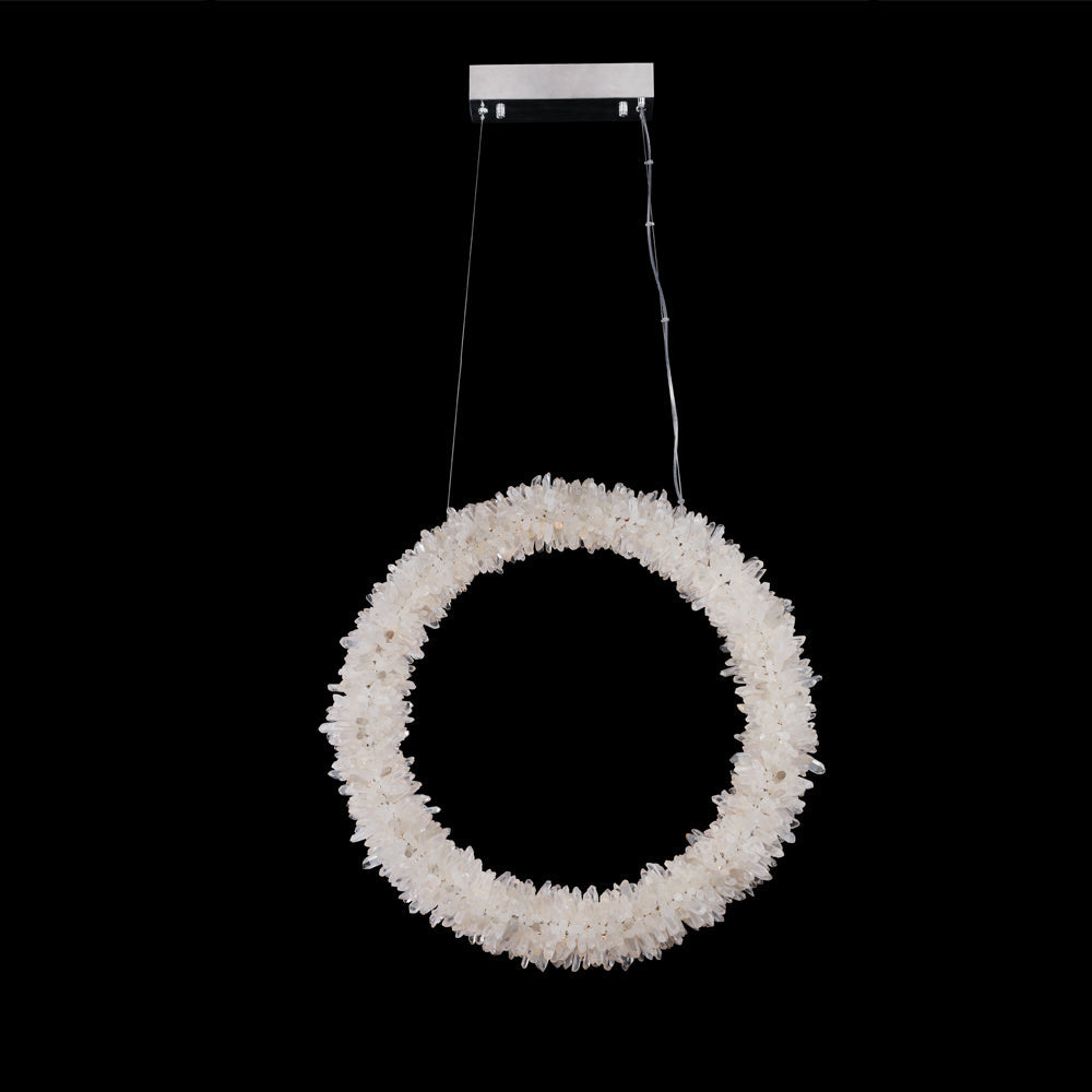Cervine Modern Geode Quartz Crystal Chandelier - Zonesus