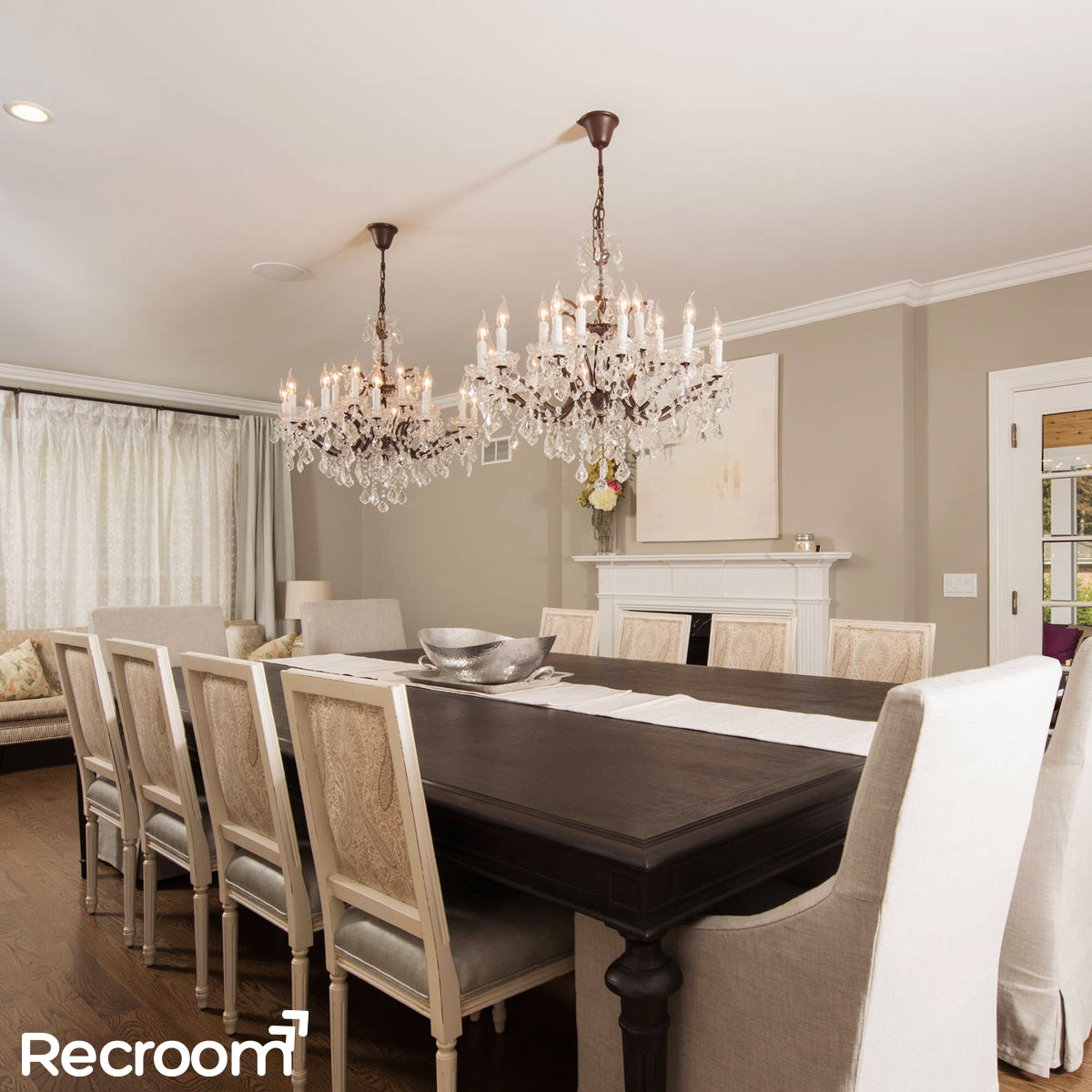 Rococonut Crystal Outdoor Chandelier 33” - Zonesus
