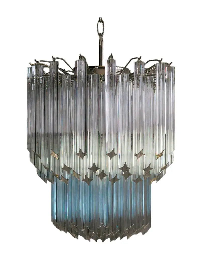 Murano Chandelier – 107 prisms – Transparent - Zonesus