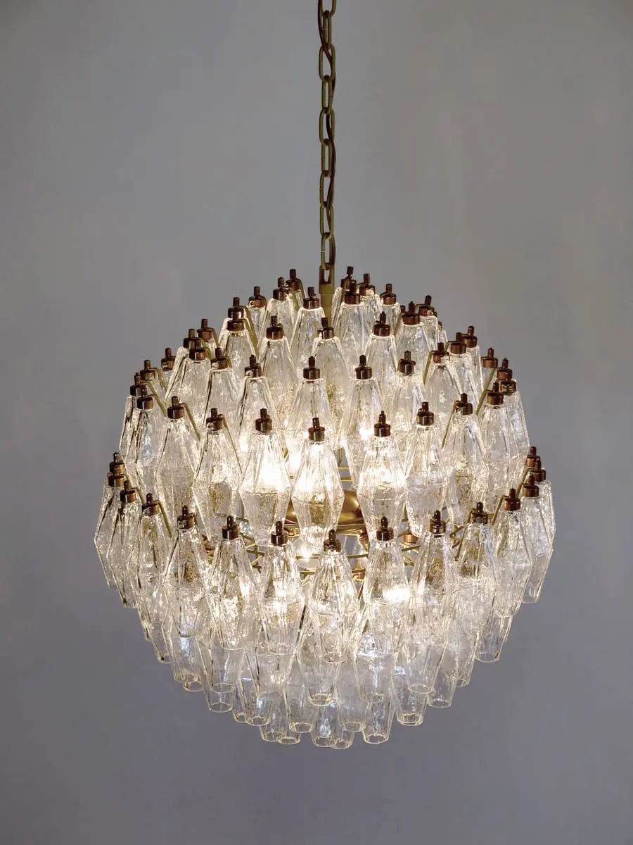 Murano Chandelier – 140 glasses – Transparent - Zonesus