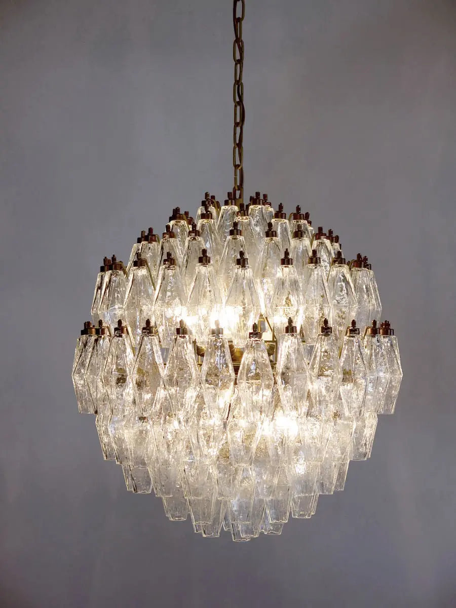 Murano Chandelier – 140 glasses – Transparent - Zonesus