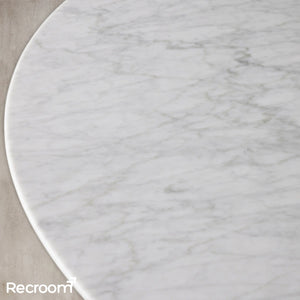 San Germani Round Coffee Table with Metal Dauphine Base - Zonesus