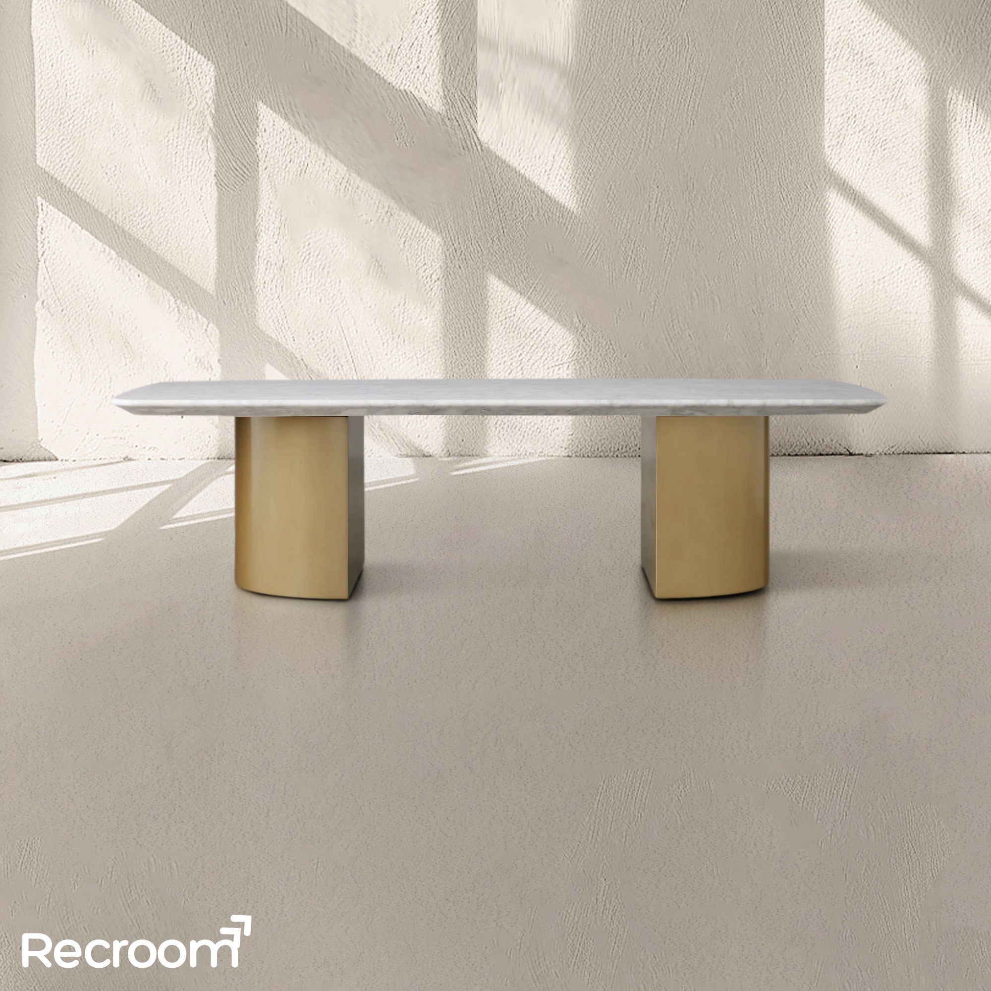 San Germani Coffee Table with Metal Dauphine Base - Zonesus