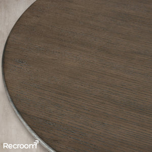 San Germani Round Wood Coffee Table with Rennes Base - Zonesus
