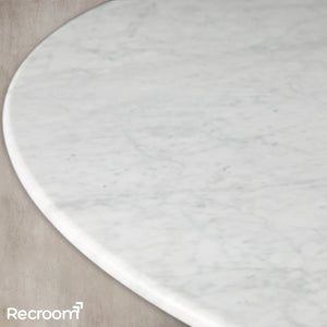 San Germani Round Stone Coffee Table with Dauphine Base - Zonesus
