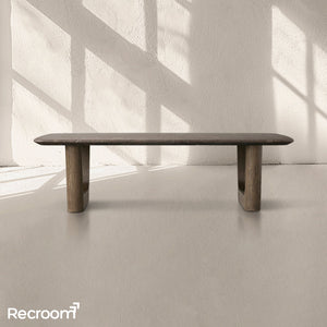 San Germani 72" Stone Coffee Table with Rennes Base in Espresso - Zonesus