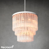 Cielloie Three Tier Round Chandelier 36" - Zonesus