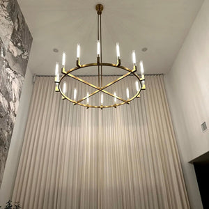 Cannel Round Chandelier 36" - Zonesus