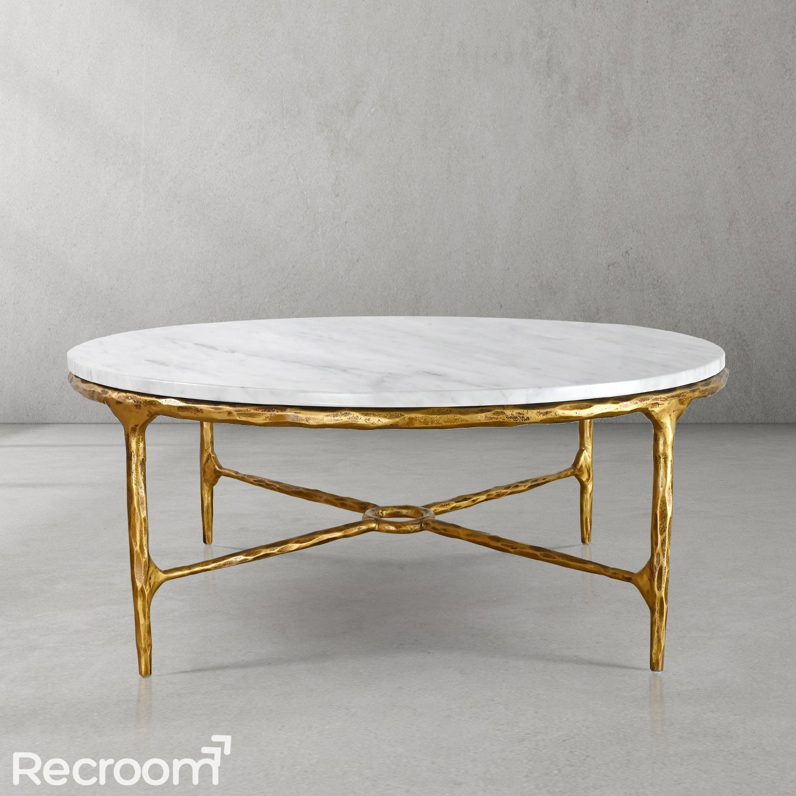 Thaddeo Marble Round Coffee Table Style O - Zonesus