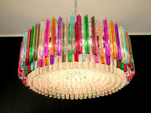 Murano Chandelier – Triedri Round – 391 prisms – Multi - Zonesus