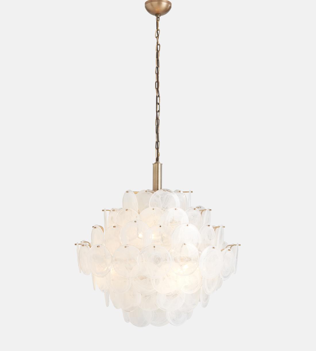Elba Glass Large Chandelier