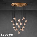 Pearli Round Chandelier 38" - Zonesus