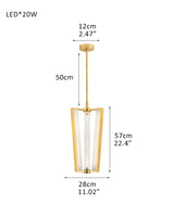 3/4 Lights Modern Edgemere LED Alabaster Pendants Light Wide 11" 16" in Brass/Black Finish
