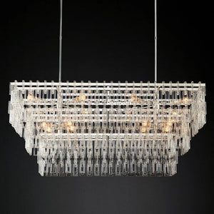 Marige Tiered Rectanglar Chandelier 60” 72“ - Zonesus