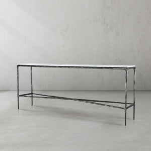 Thaddeo Rectangle Marble Console 60" 72" - Zonesus