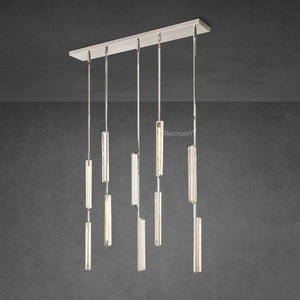 Auduben Crystal Linear Chandelier 54" - Zonesus