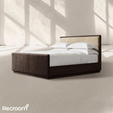 Cira Leather Panel Bed with Footboard - Zonesus