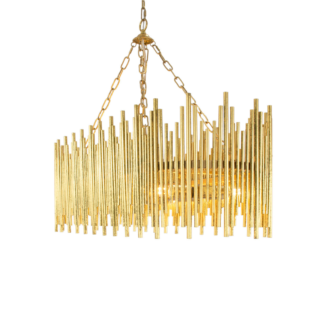 Althely 10 Lights Rectangle Pendant Chandelier - Zonesus