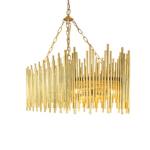 Althely 10 Lights Rectangle Pendant Chandelier - Zonesus