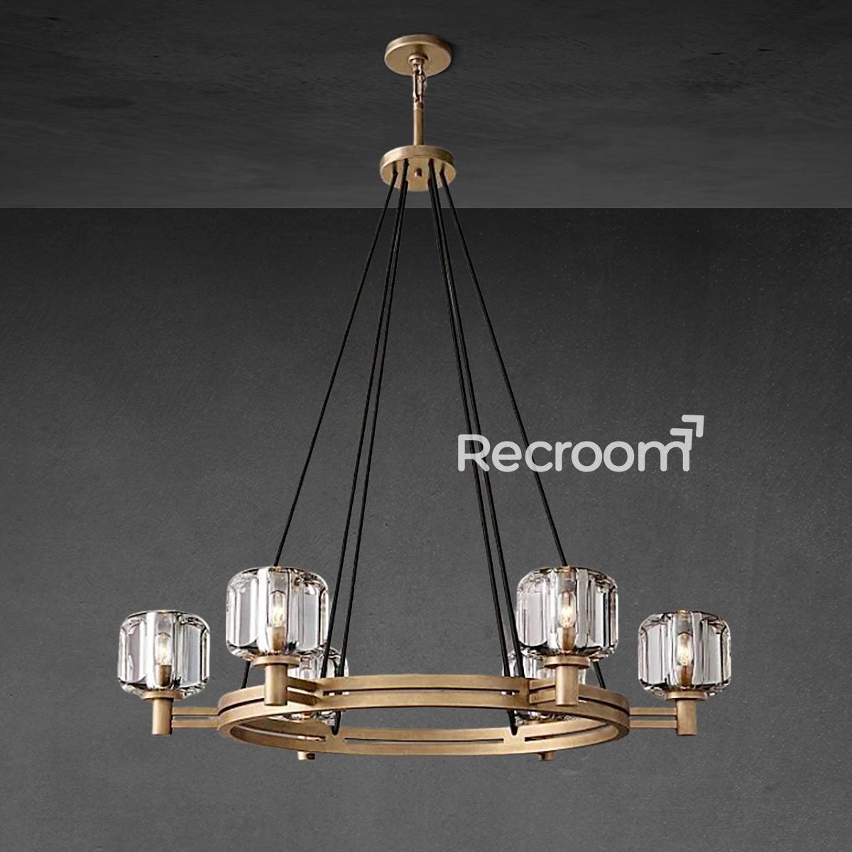 Demarat Round Chandelier 36" - Zonesus