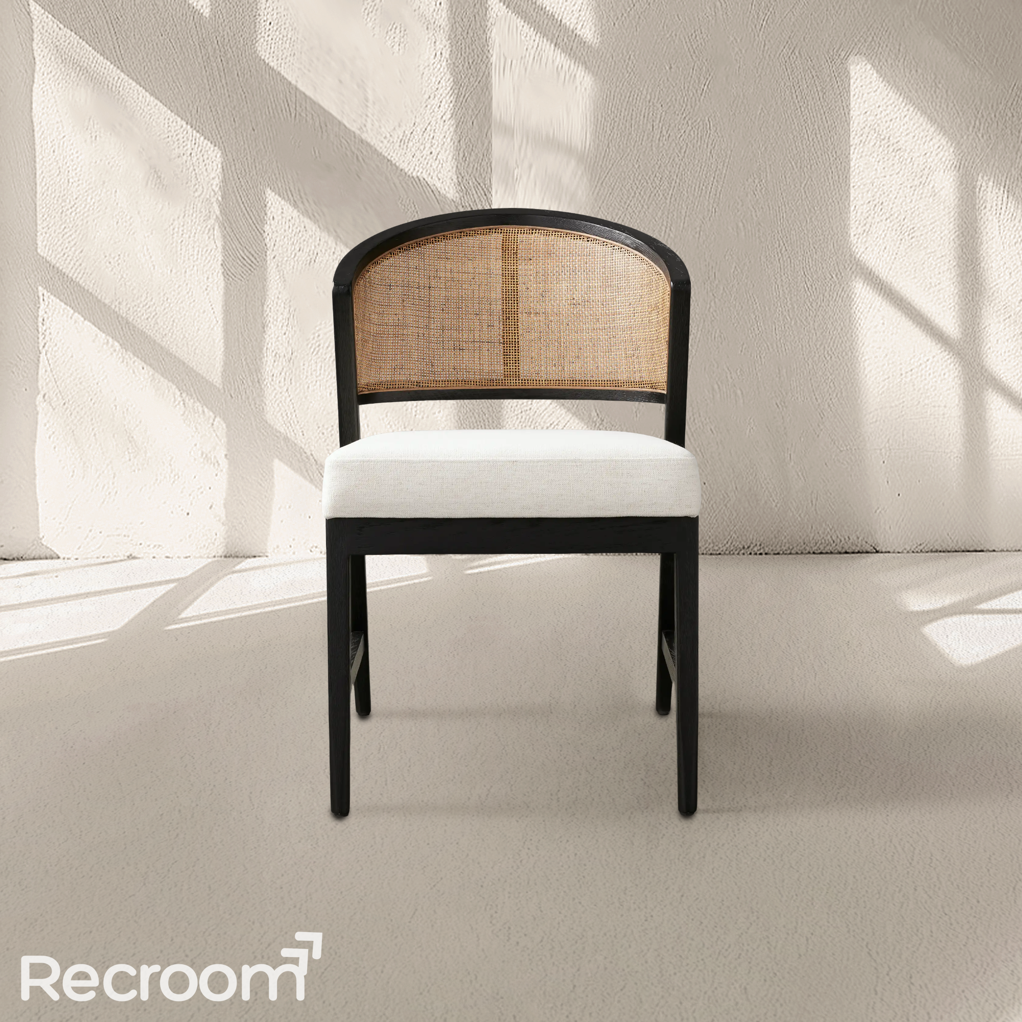 Artmee Dining Side Chair in Black Drifted - Zonesus