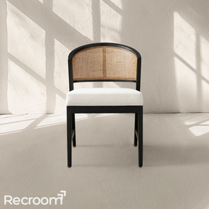 Artmee Dining Side Chair in Black Drifted - Zonesus