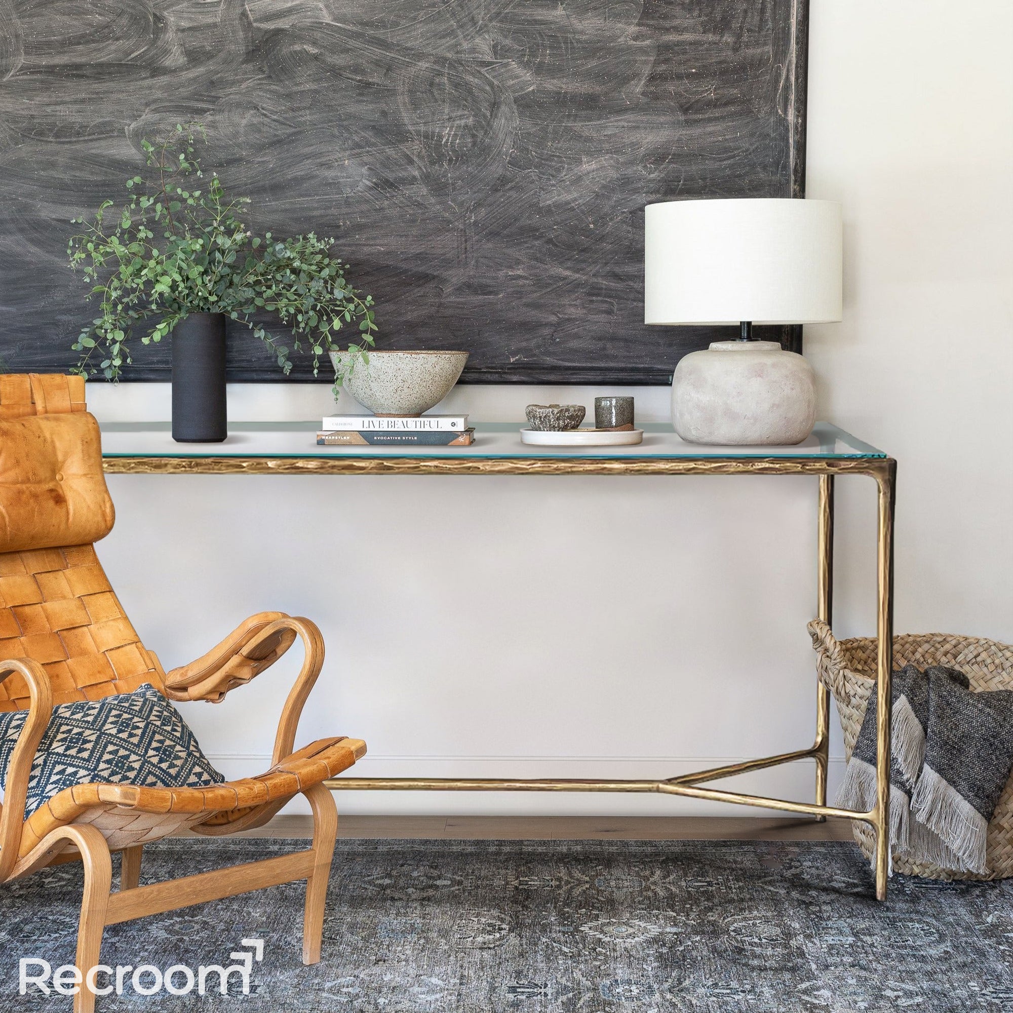 Thaddeo Marble And Grass Desk - Zonesus
