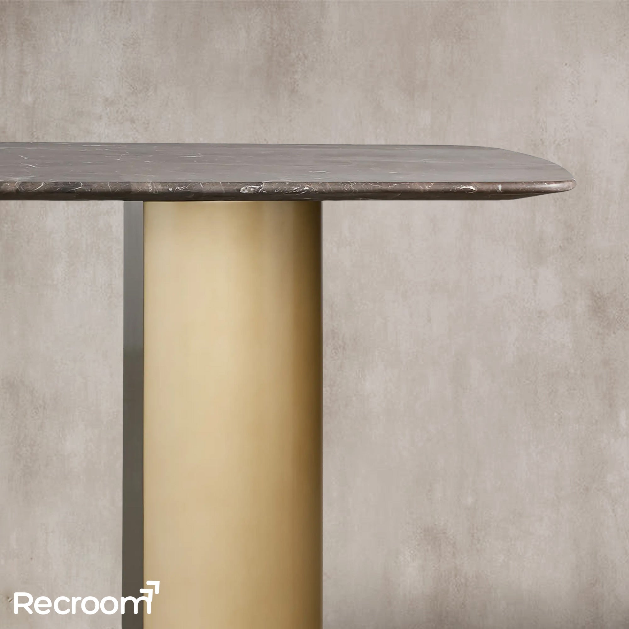 San Germani Stone Dining Table with Dauphine Base - Zonesus