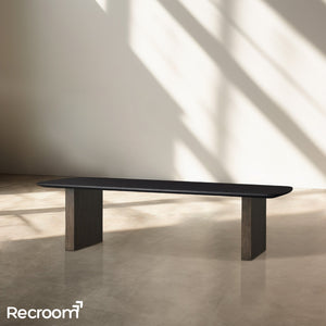 San Germani 72" Wood Coffee Table with Clement Base - Zonesus