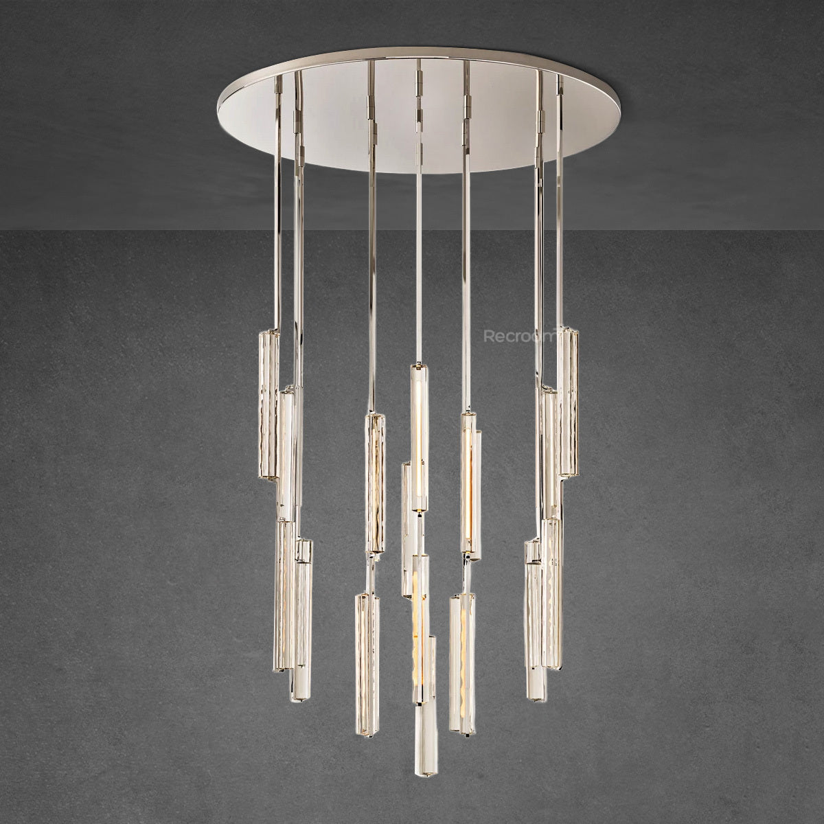 Auduben Crystal Round Chandelier 56" - Zonesus