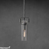 Machenist Glass Cylinder Pendant 12" 22" - Zonesus