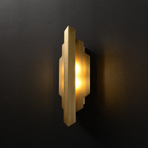 Luker Wall Sconce Brass - Zonesus