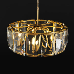 Harllow Multicurve Crystal Round Chandelier 19“ 31” 43“ 60” - Zonesus