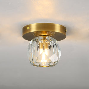 Boulew Crystal Glass Petite Flushmount 6" - Zonesus