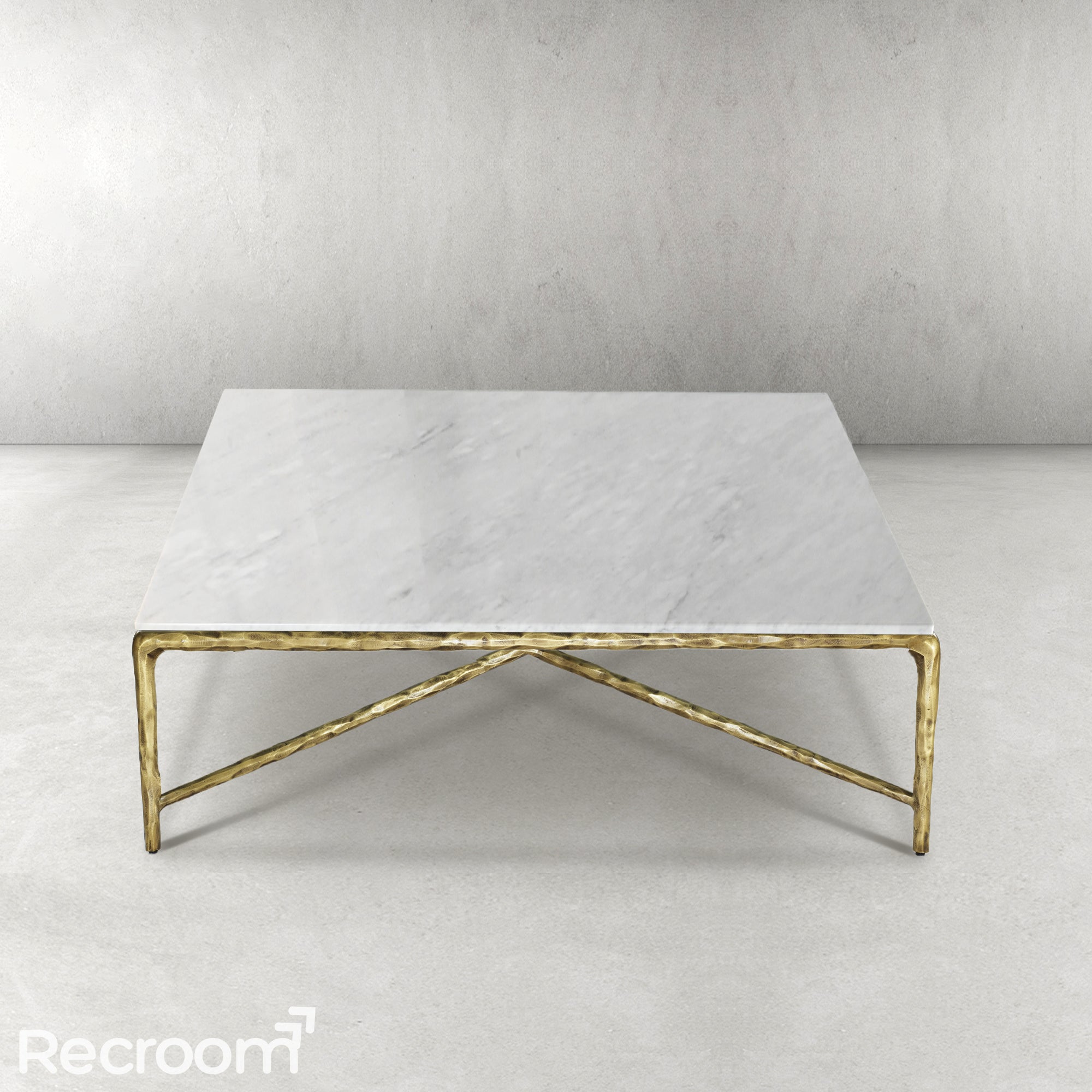 Thaddeo Square Glass Coffee Table - Zonesus