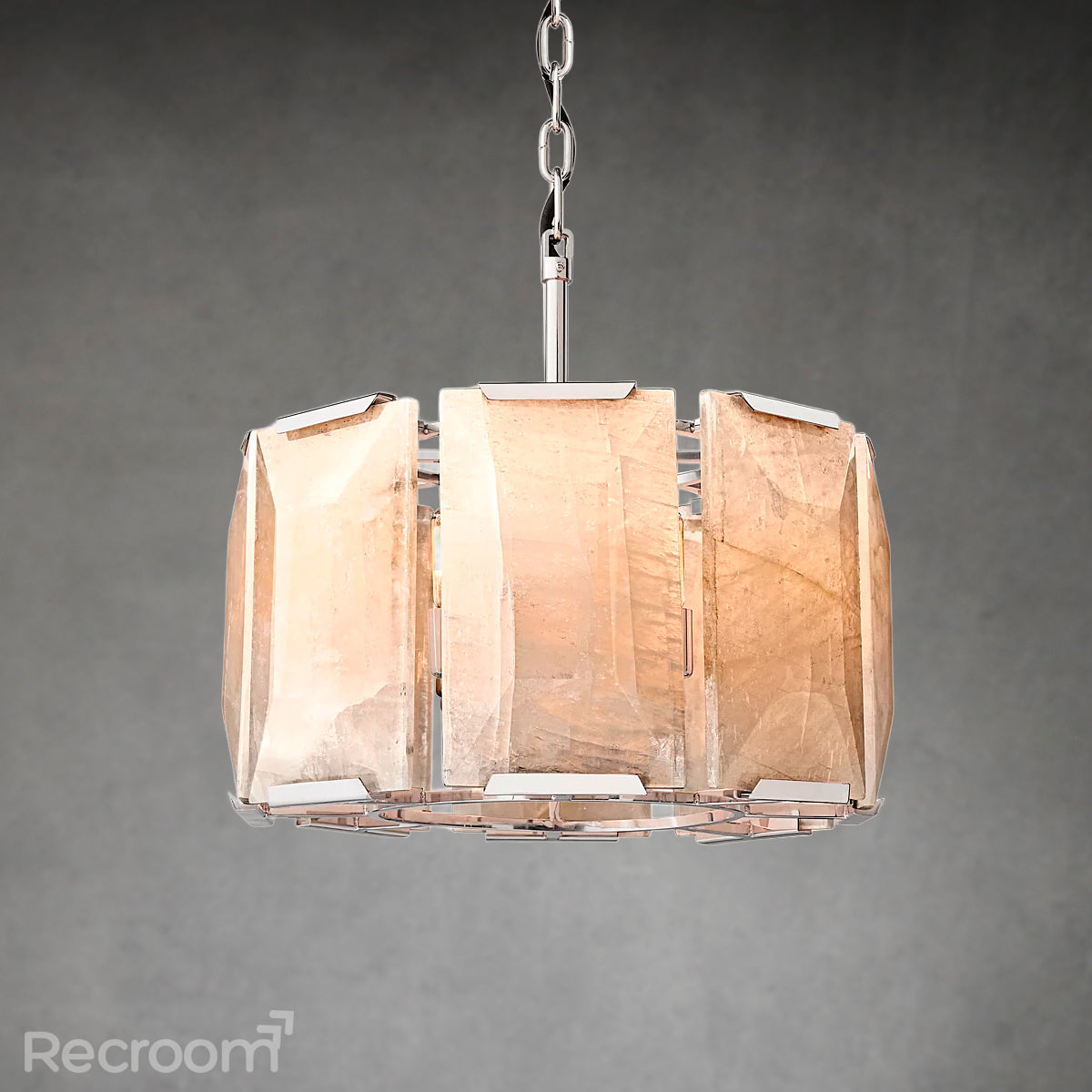 Harllow Calcite Round Chandelier 19" - Zonesus