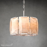 Harllow Calcite Round Chandelier 19" - Zonesus