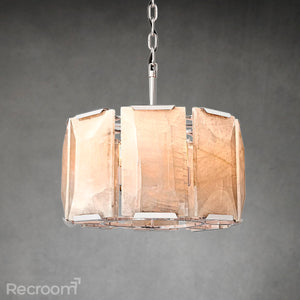 Harllow Calcite Round Chandelier 19" - Zonesus