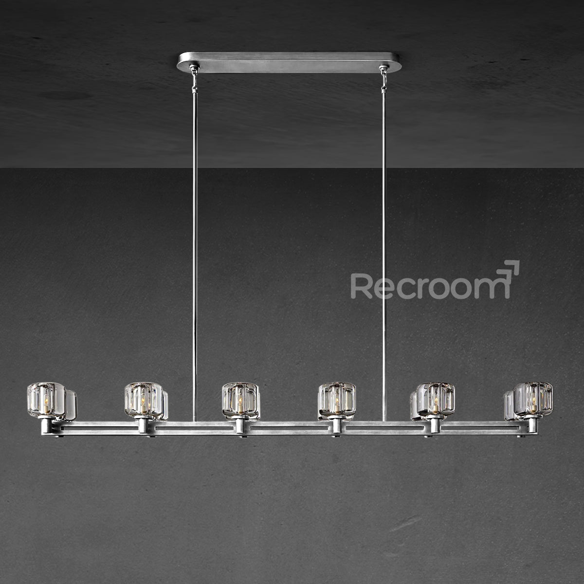 Demarat Double Linear Chandelier 72" - Zonesus