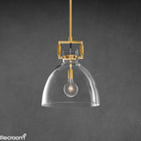Machenist Glass Cloche Pendant 10" 14" 18" - Zonesus
