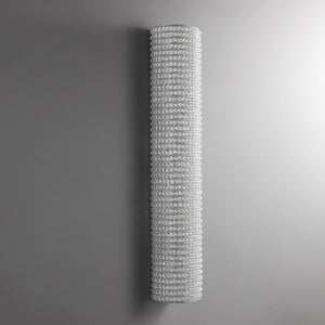Halo Clear Crystal Beads Wall Sconce 36"H - Zonesus