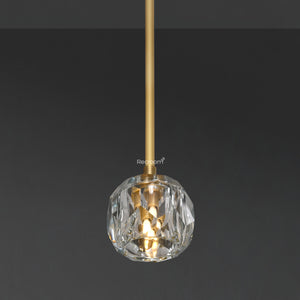 Boulew Crystal Glass Rod Pendant 5" - Zonesus