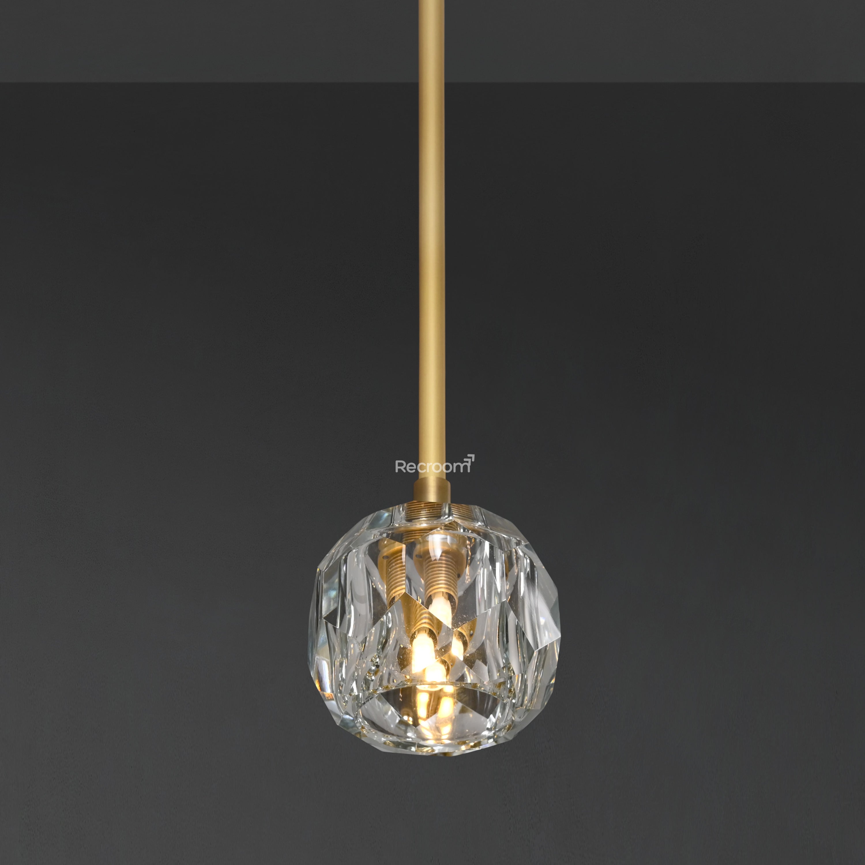 Boulew Crystal Glass Rod Pendant 5" - Zonesus