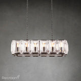 Harllow Multi Crystal Rectangular Chandelier 42“ 54” 62“ 74” - Zonesus
