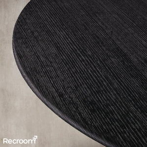 San Germani Round Wood Coffee Table with Clement Base - Zonesus